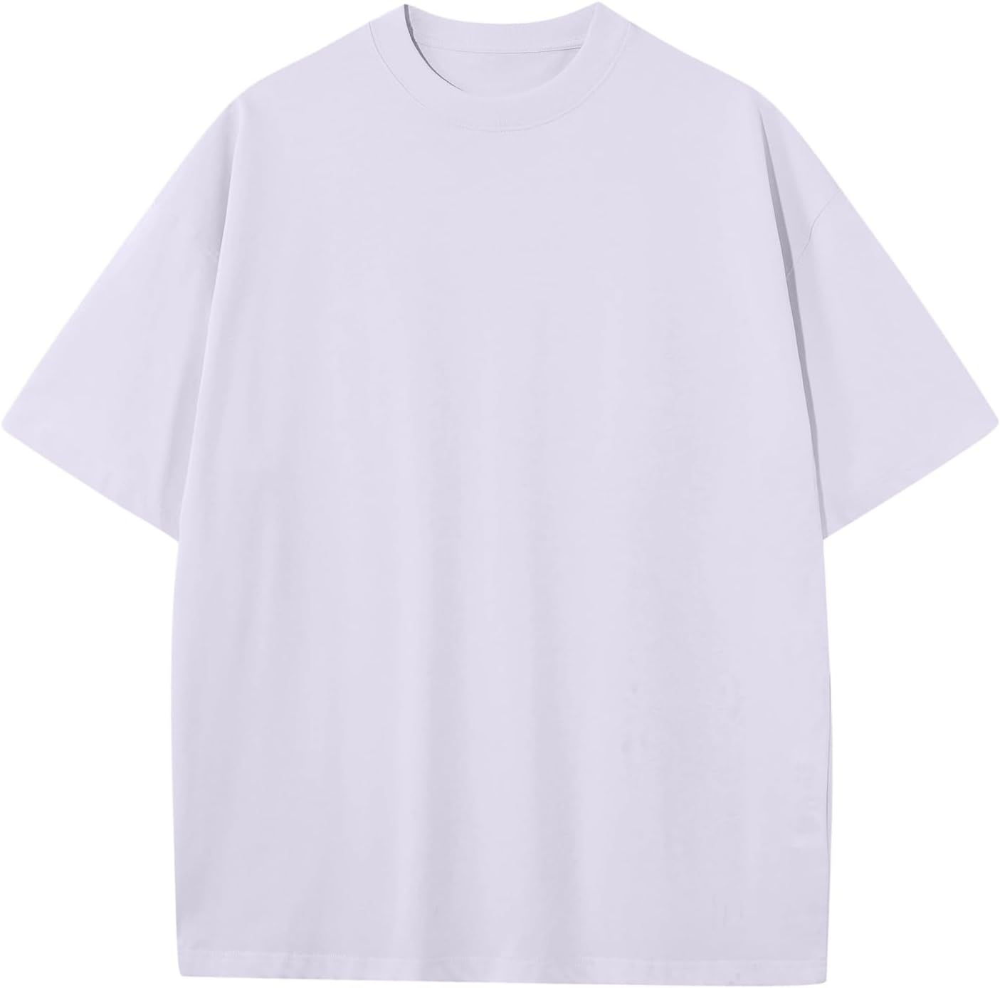 Mens Oversized T-Shirts Fashion Loose Fit Crewneck Tshirt Streetwear Heavyweight Short Sleeve Tee Shirt Gym Workout Tops