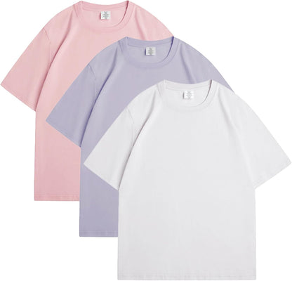 Mens Oversized T-Shirts Fashion Loose Fit Crewneck Tshirt Streetwear Heavyweight Short Sleeve Tee Shirt Gym Workout Tops