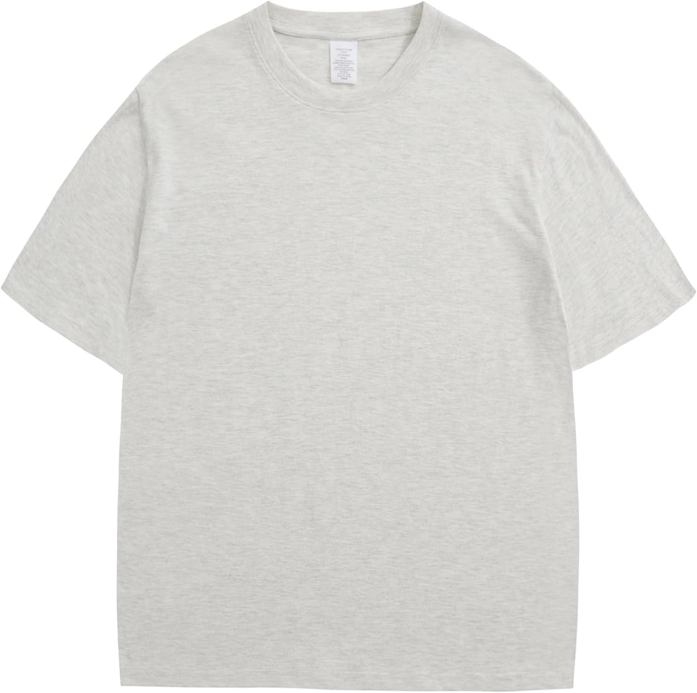 Mens Oversized T-Shirts Fashion Loose Fit Crewneck Tshirt Streetwear Heavyweight Short Sleeve Tee Shirt Gym Workout Tops
