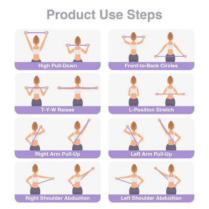 Figure 8 Resistance Bands - Silicone Exercise Bands for Women