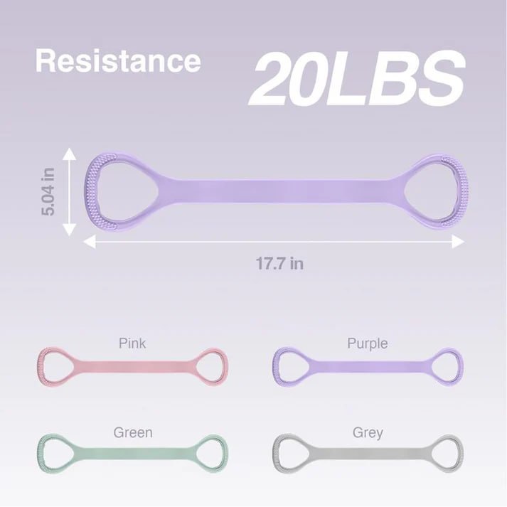 Figure 8 Resistance Bands - Silicone Exercise Bands for Women