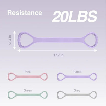 Figure 8 Resistance Bands - Silicone Exercise Bands for Women